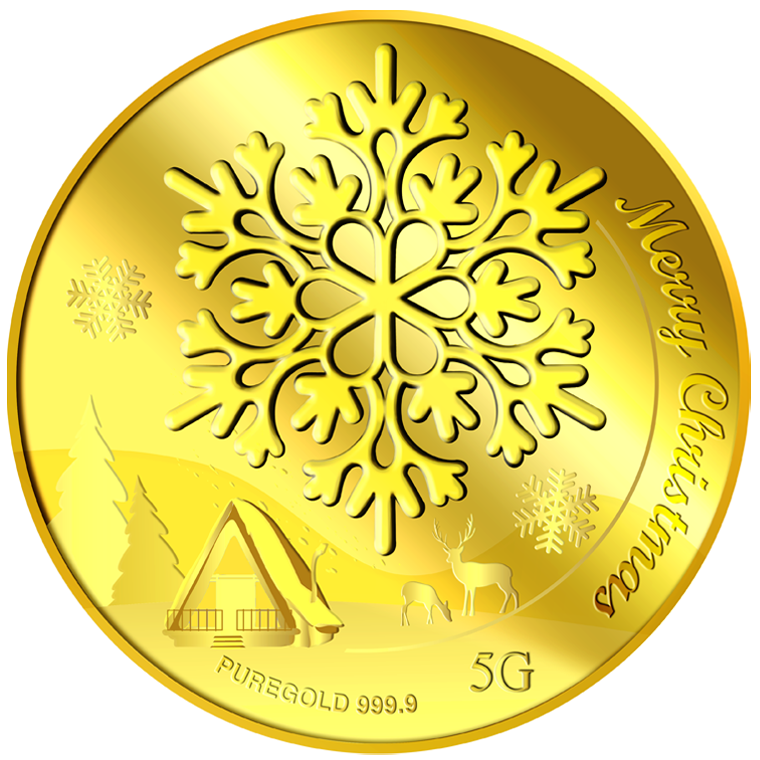 5g 2023 Snowflake Gold Medallion